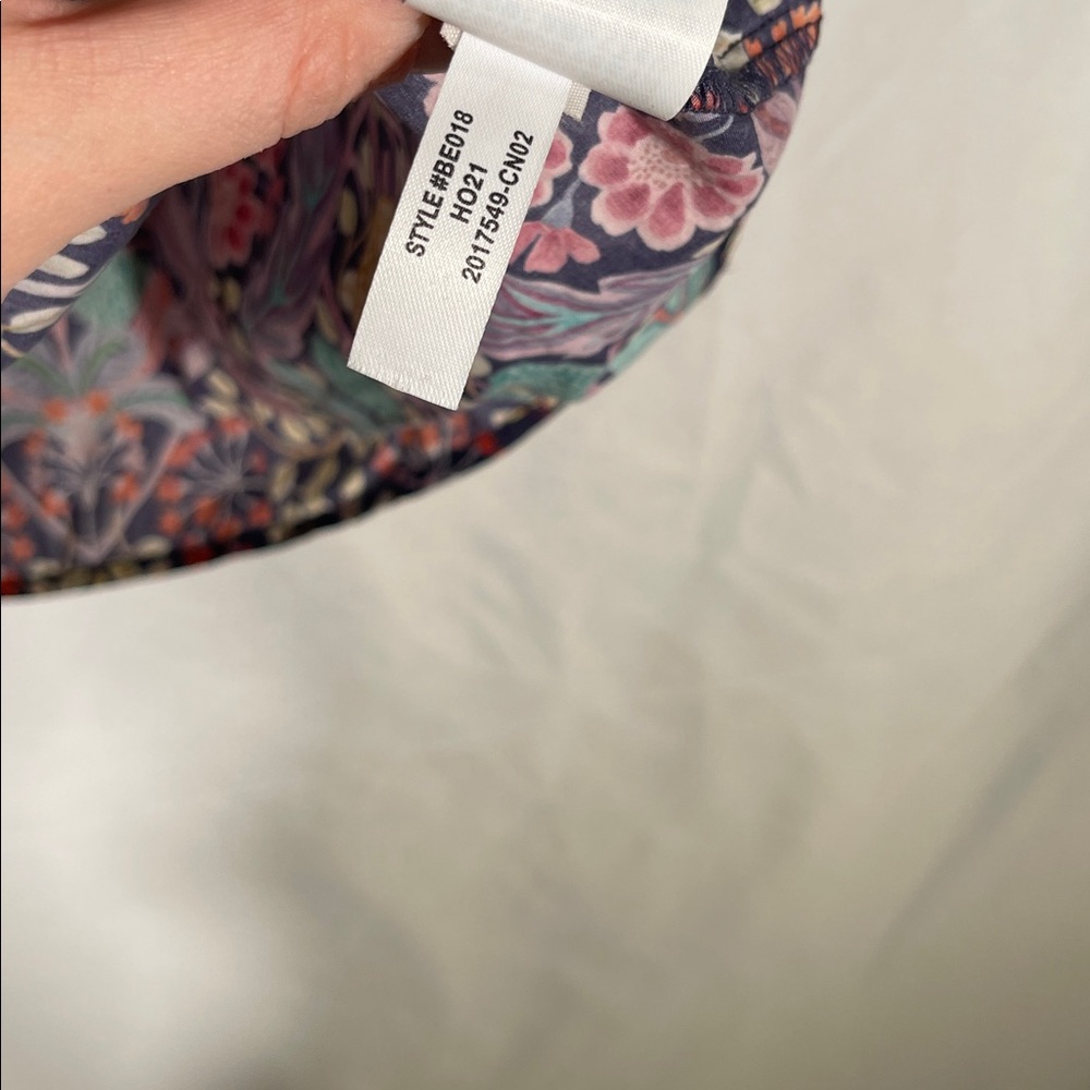J. Crew Multicolor Floral Print Puff-Sleeve Blouse - Picture 6 of 7